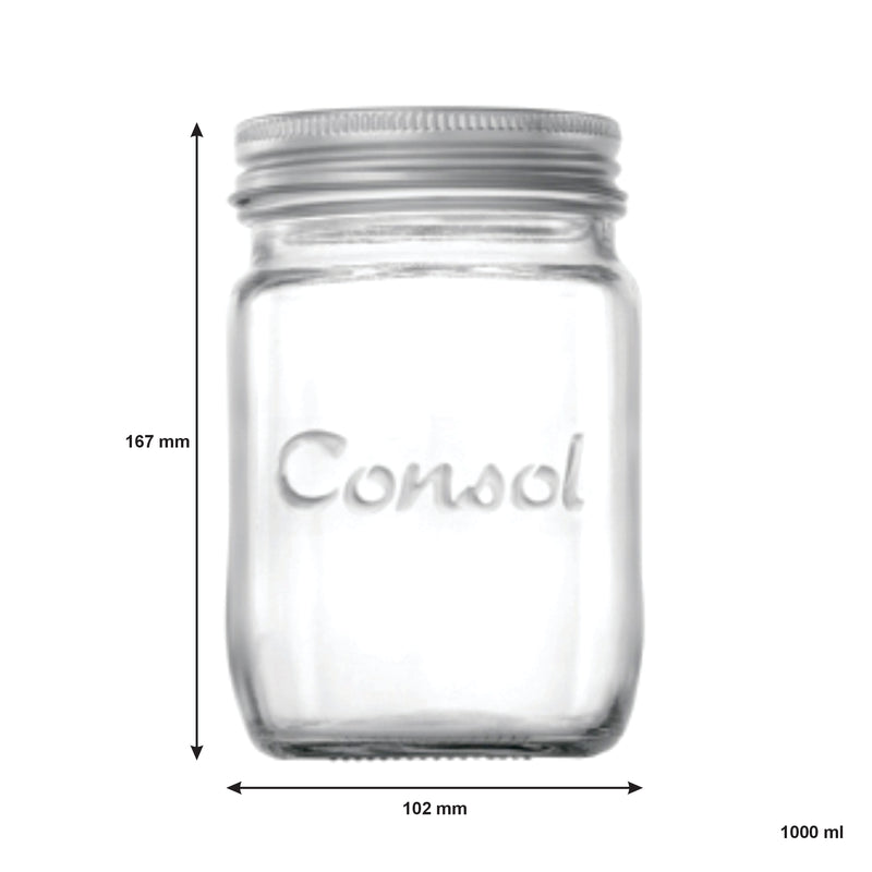 CONSOL PRESERVE JAR, 1LT (167X102MM DIA)