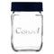 CONSOL JAR WITH NEW ASSORTED COLOURED LID, 250ML (102X69MM DIA)