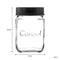 CONSOL JAR WITH NEW ASSORTED COLOURED LID, 250ML (105X69MM DIA)