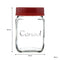 CONSOL JAR WITH NEW ASSORTED COLOURED LID, 250ML (105X69MM DIA)