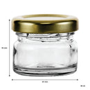 CONSOL MINI JAR WITH LID, 28ML (38X43MM DIA)