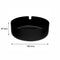 REGENT ASHTRAY ROUND STAINLESS STEEL POWDER COATED BLACK, (100MM DIAX30MM)