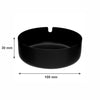 REGENT ASHTRAY ROUND STAINLESS STEEL POWDER COATED BLACK, (100MM DIAX30MM)