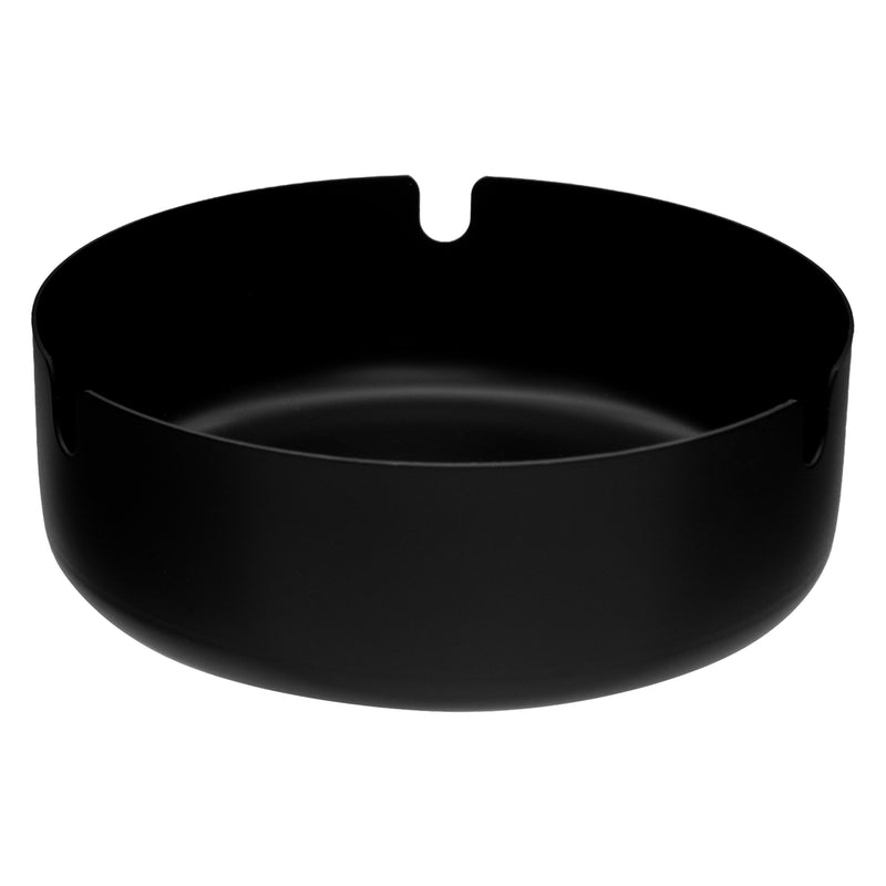 REGENT ASHTRAY ROUND STAINLESS STEEL POWDER COATED BLACK, (100MM DIAX30MM)