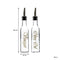 REGENT SQUARE OLIVE OIL & VINEGAR BOTTLES WITH POURERS AND GOLD PRINT (EACH), 250ML (203X48X48MM)