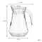 REGENT GLASS WATER JUG WITH CLEAR LID, 1.3LT (215X155X135MM DIA) [CATERING]