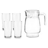 REGENT GLASS WATER JUG (1LT) & 4 WILLY TUMBLERS (340ML) - 5 PIECE SET