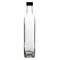 CONSOL SQUARE OIL & VINEGAR BOTTLE WITH BLACK LID, 500ML (270X60X60MM)