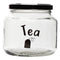 REGENT GLASS TEA, COFFEE, SUGAR PRINTED CANISTERS 3 PIECE SET, 500ML (95X100MM DIA)