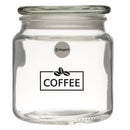 REGENT KITCHEN TEA, COFFEE AND SUGAR GLASS CANISTERS 3PCS SET, 550ML (110X100MM DIA