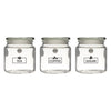 REGENT KITCHEN TEA, COFFEE AND SUGAR GLASS CANISTERS 3PCS SET, 550ML (110X100MM DIA