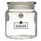 REGENT KITCHEN TEA, COFFEE AND SUGAR GLASS CANISTERS 3PCS SET, 550ML (110X100MM DIA