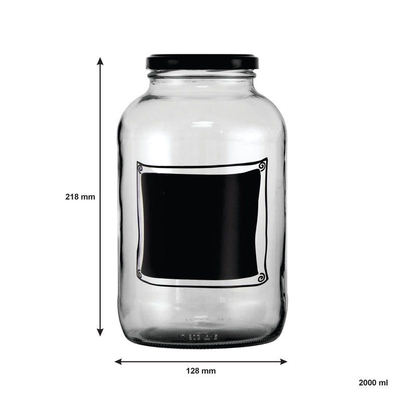 REGENT CHALKBOARD NOTES JARS 2 PACK, 2LT (218X128MM DIA)