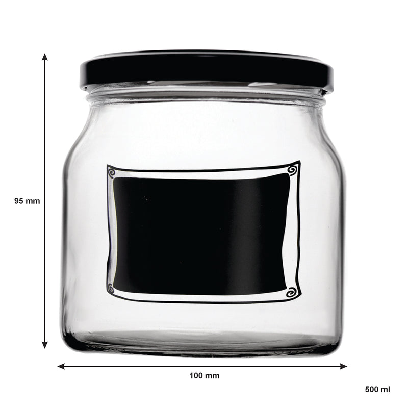 REGENT CHALKBOARD NOTES JARS 4PCS GRIP PACK, 500ML (95X100MM DIA)