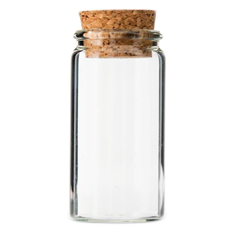 REGENT GLASS BOTTLES WITH CORK LIDS 4PCS, 95ML (47MM DIAX86MM)