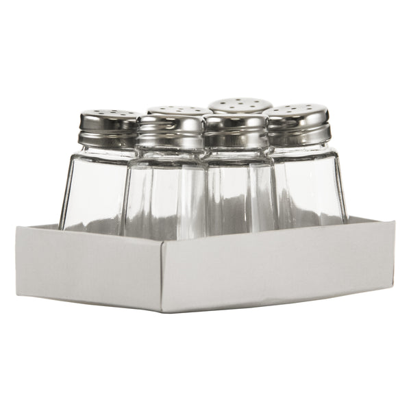 REGENT SALT & PEPPER GLASS SHAKERS 6 PACK, 35ML (68X38X38MM)