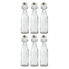 REGENT GLASS BOTTLES WITH WHITE CLIP TOP LIDS 6 PACK, 500ML (65MM DIAX275MM