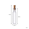 REGENT GLASS BOTTLES WITH CORK LIDS 12PCS, 30ML (22MM DIAX104MM)