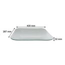 REGENT RECTANGULAR PLATTER BUBBLE GLASS - LARGE, (430X290MM)