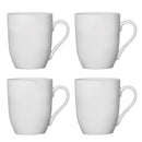 REGENT WHITE BULLET SHAPE COFFEE MUG 4 PACK, (330ML)