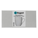 REGENT WHITE BULLET SHAPE COFFEE MUG 4 PACK, (330ML)