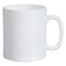 LUMINARC WHITE OPAL GLASS CAN SHAPE COFFEE MUG 4 PACK, (320ML)