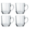 REGENT GLASS STACKABLE COFFEE MUG 4 PACK, (300ML)