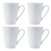 REGENT SUPER WHITE V-SHAPE COFFEE MUG 4 PACK, 320ML