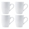 REGENT SUPER WHITE BULLET SHAPE COFFEE MUG 4 PACK, 350ML