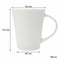 REGENT SUPER WHITE TRUMPET SHAPE COFFEE MUG 4 PACK, 380ML