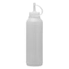 REGENT ROUND PLASTIC SAUCE  BOTTLE WHITE 6 PACK,(500ML)