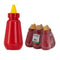 REGENT PLASTIC TEAR DROP SAUCE BOTTLE RED 6 PACK,  (250ML)