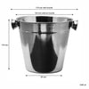 BAR BUTLER ICE BUCKET WITH KNOB HANDLES ST STEEL, 1LT (140MM DIX135MM)