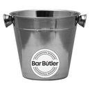 BAR BUTLER ICE BUCKET WITH KNOB HANDLES ST STEEL, 1LT (135X140MM DIA)