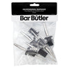 BAR BUTLER FREE FLOW POURERS ST STEEL 6 PACK, (30MM DIA (24MM SEAL DIA) X116MM)