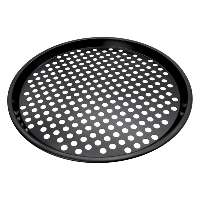 REGENT BAKEWARE PIZZA CRISPING PAN CARBON STEEL NON STICK COATED , (15X320MM DIA)