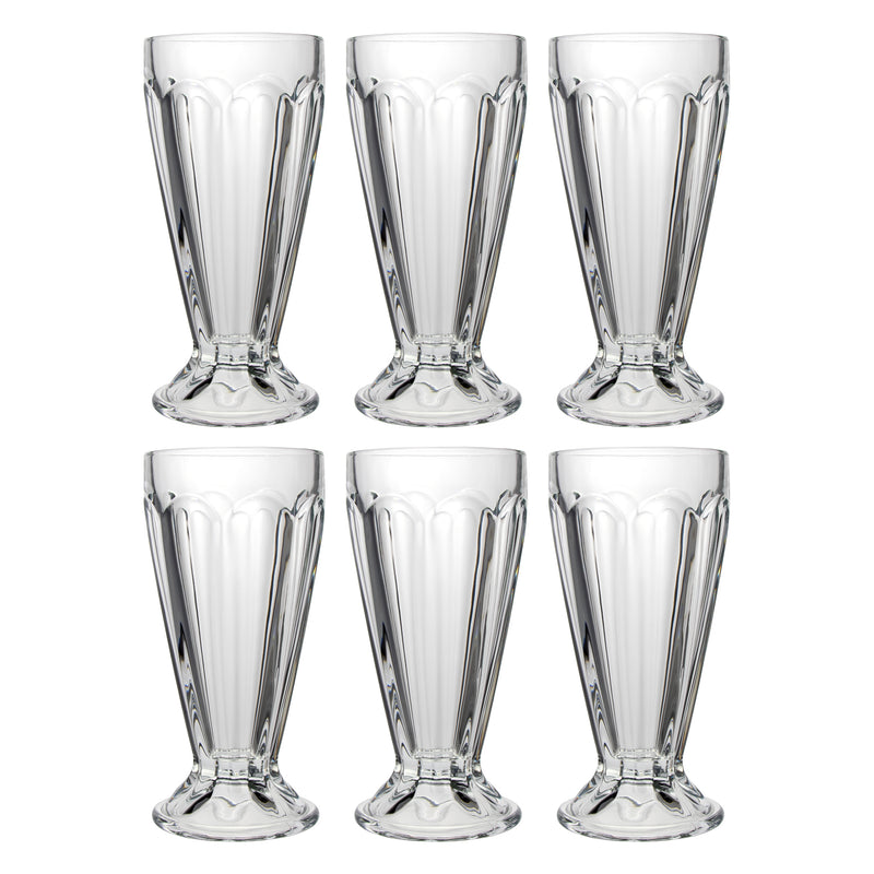 REGENT SODA/MILKSHAKE GLASS 6 PACK, 400ML (185X85MM DIA)