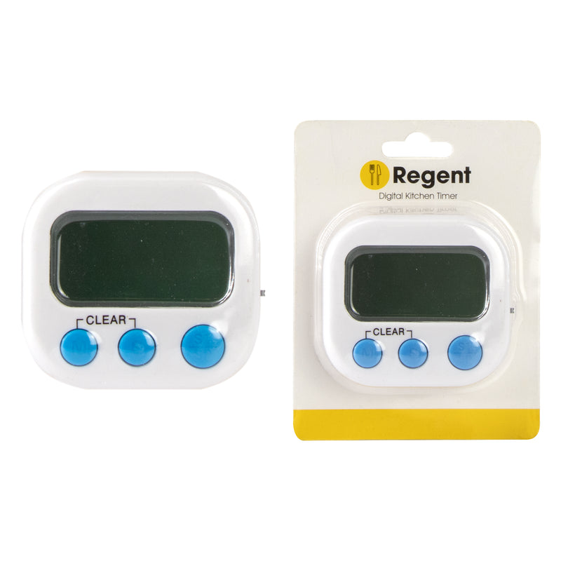 REGENT KITCHEN TIMER DIGITAL ABS WHITE, (70X65X20MM)