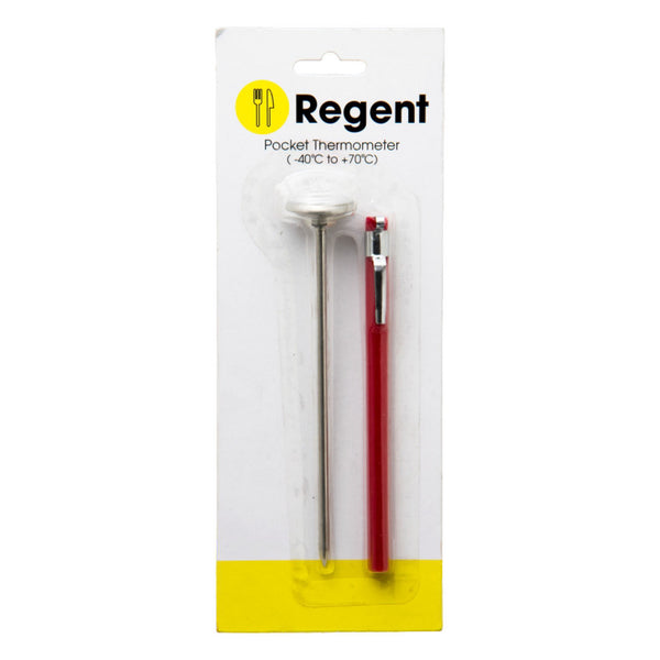 REGENT POCKET THERMOMETER -40 DEG. C TO +70 DEG. C, (25.4MM DIAX130MM)