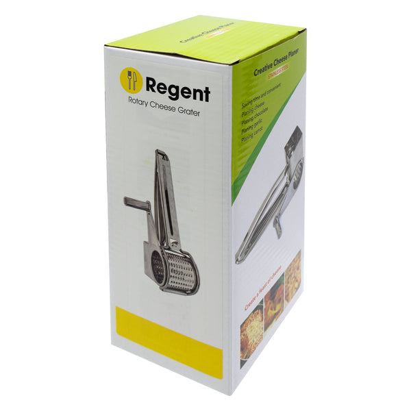 REGENT KITCHEN ROTARY CHEESE GRATER STAINLESS STEEL, (200X60X80MM)