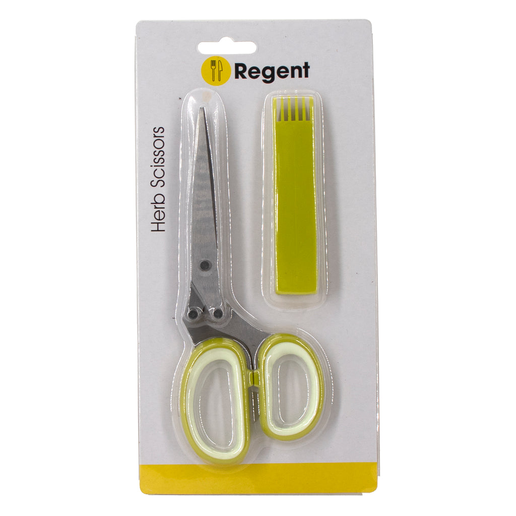 REGENT KITCHEN MULTIPURPOSE HERB SCISSORS WITH COVER, (195X80MM)