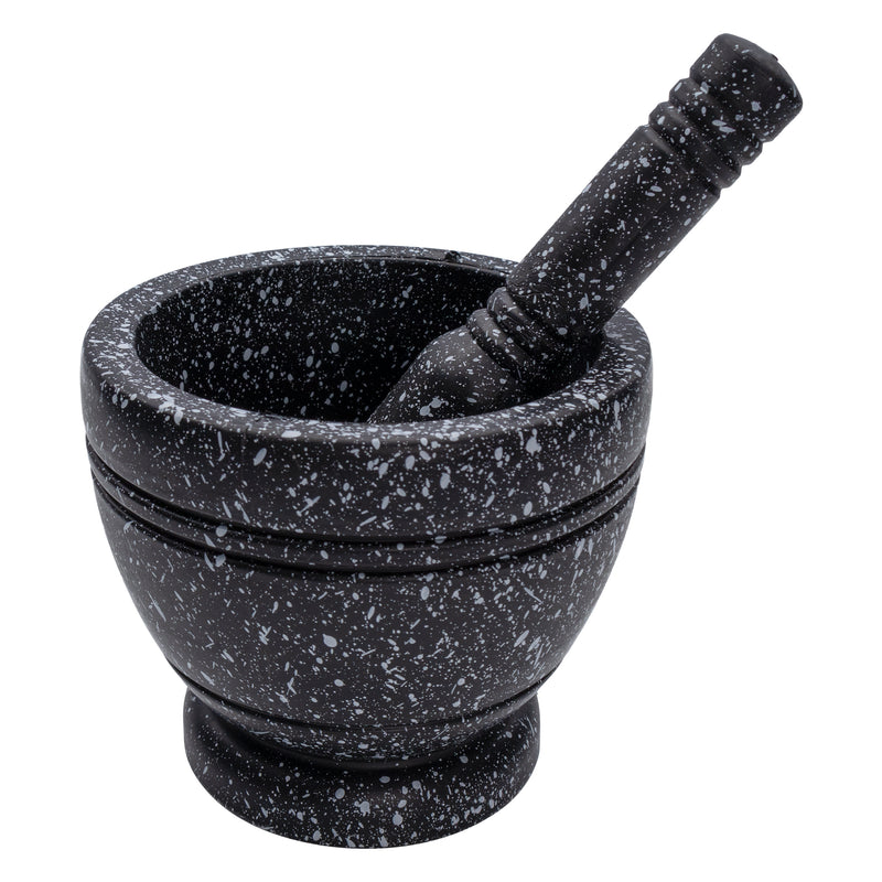 REGENT KITCHEN MORTAR AND PESTLE PLASTIC, (120X135MM DIA l 195X40MM DIA)