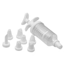 REGENT BAKEWARE ICING SYRINGE 8 PIECE SET, (180MMX45MM DIA)