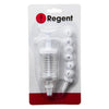 REGENT BAKEWARE ICING SYRINGE 8 PIECE SET, (180MMX45MM DIA)