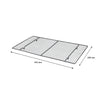 REGENT BAKEWARE RECT. COOLING RACK BLACK, (410X245X15MM)