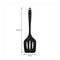 REGENT KITCHEN BASTING BRUSH AND TURNER SET NYLON SPECKLED BLACK, (45X260MM l 80X300MM)