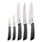 REGENT KITCHEN PREMIUM CARVING KNIFE WITH BLACK AND GREY HANDLE, (320X30MM)