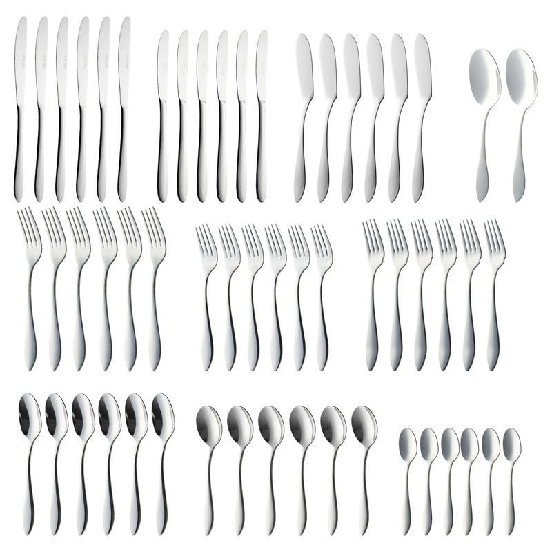 ST. JAMES CUTLERY KENSINGTON 56 PIECE SET IN CARDBOARD GIFT BOX