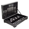 ST. JAMES CUTLERY KENSINGTON 58 PIECE SET IN WOODEN CANTEEN