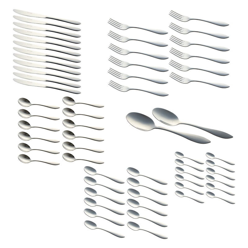 ST. JAMES CUTLERY KENSINGTON 62 PIECE SET IN CARDBOARD GIFT BOX